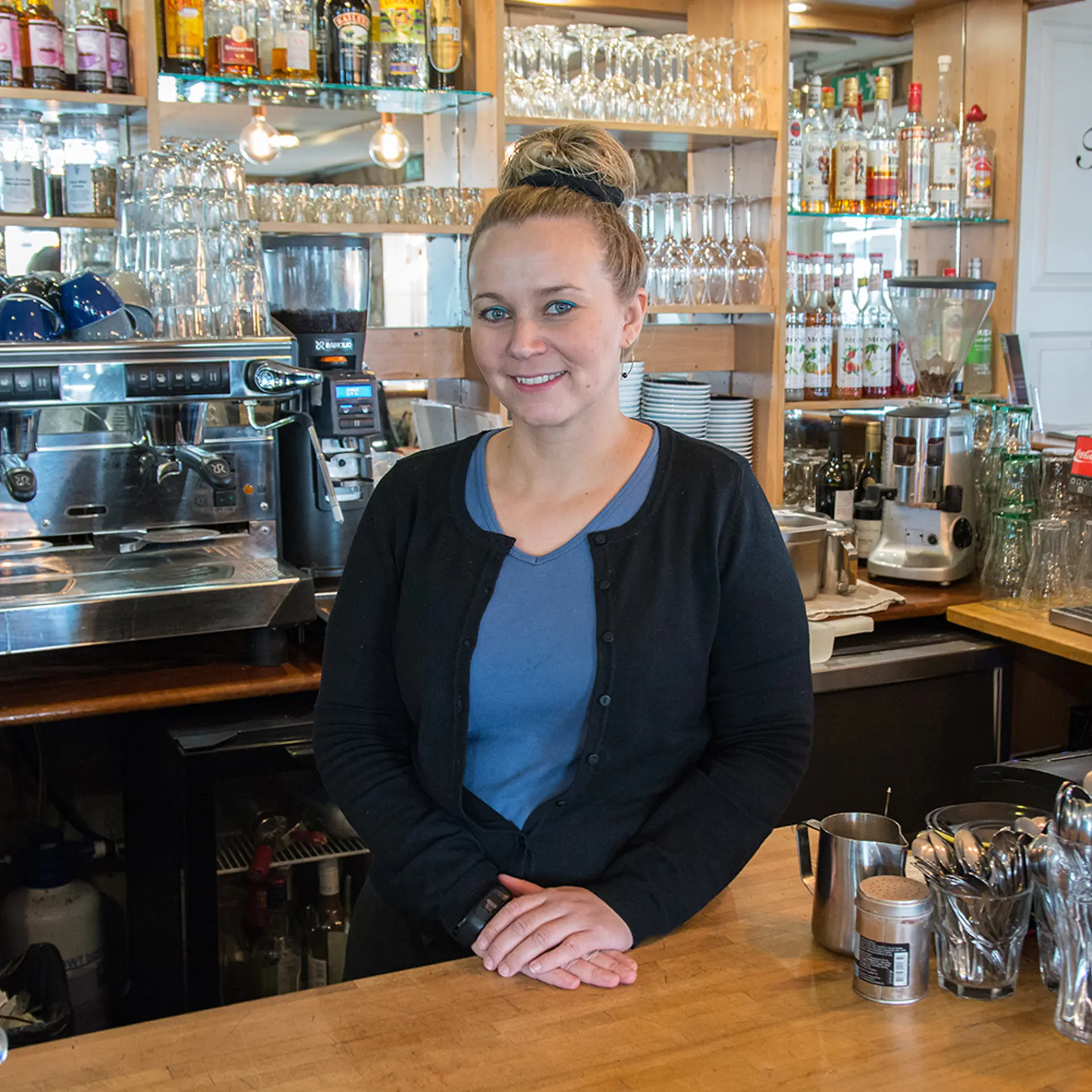 Cafe som er erhvervskunde i Vestjysk Bank