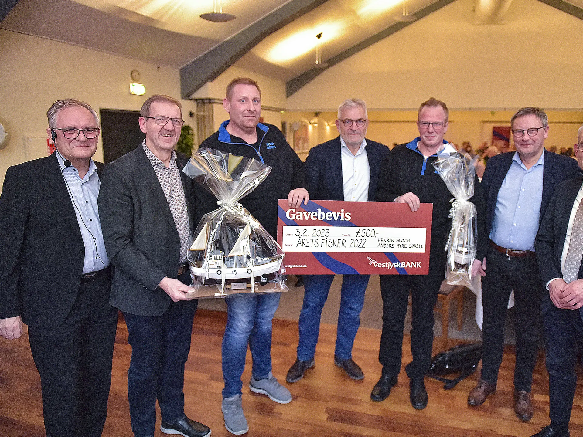 Gruppefoto af årets fisker 2022