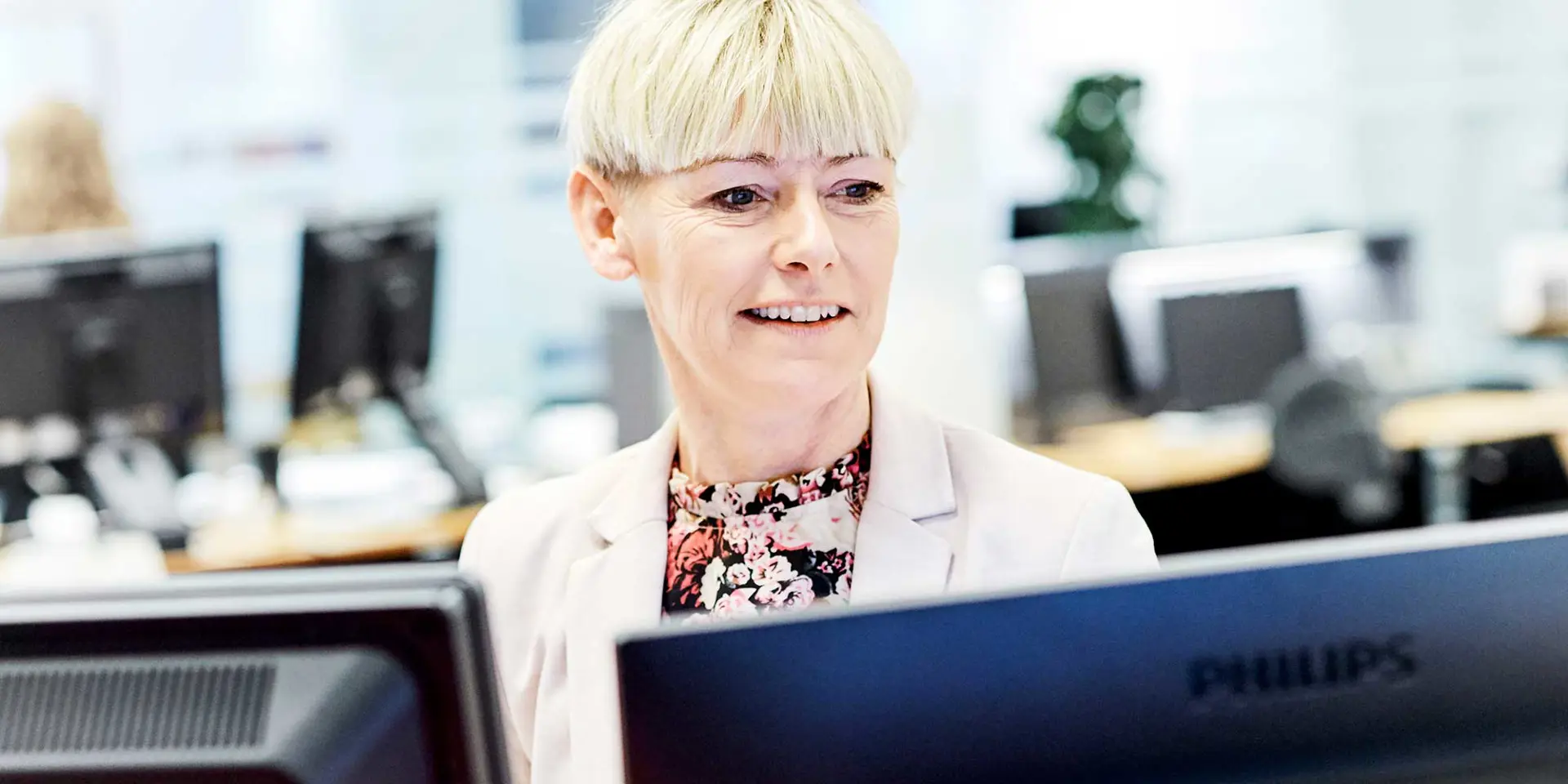 Servicerådgiver Anette Bjerre Kirk i Vestjysk Bank kan altid kontaktes hvis du får brug for hjælp