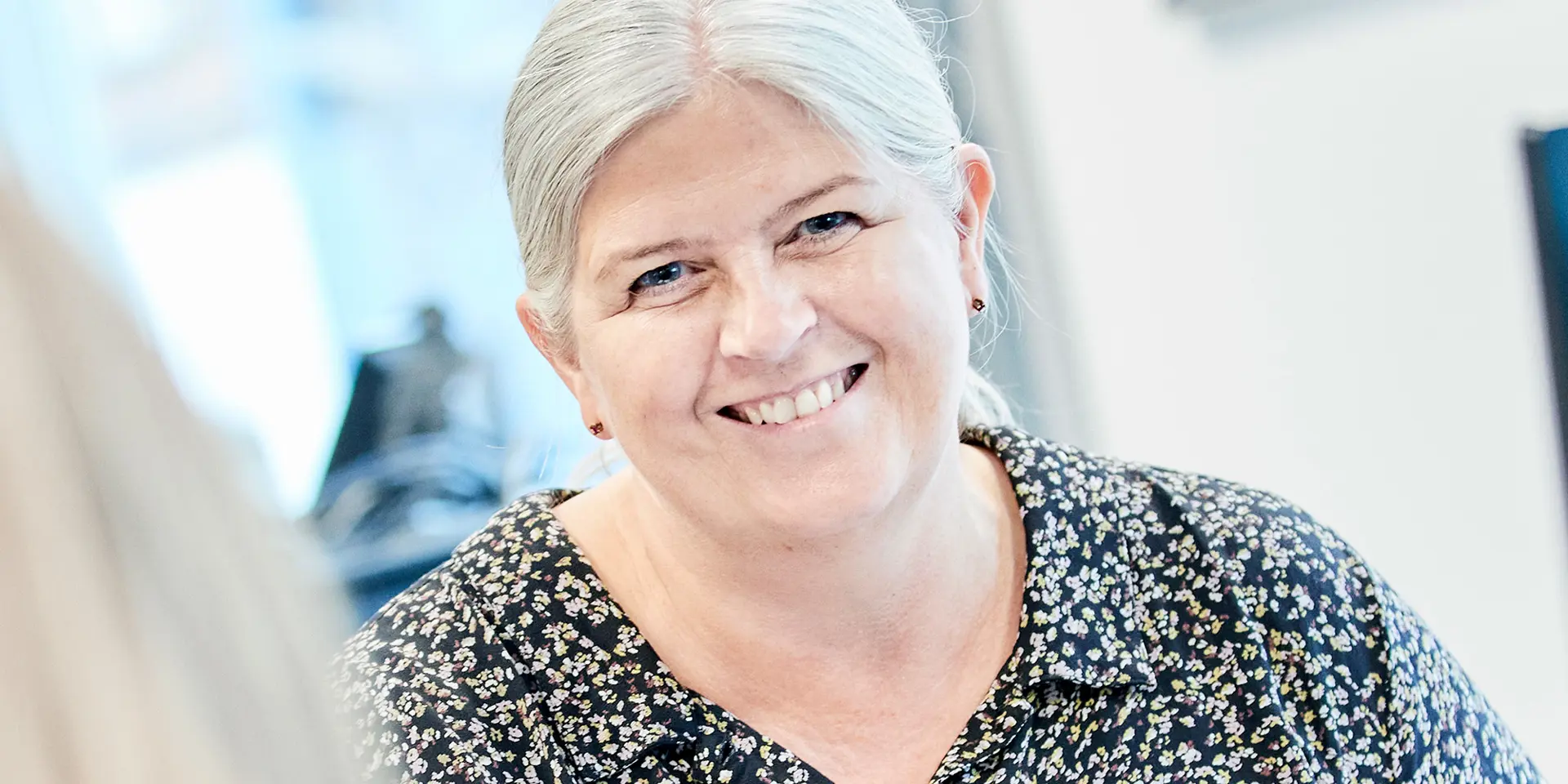 Privatkundechef Charlotte Gaardhøje i Vestjysk Bank er altid parat til hjælpe kunder i Esbjerg